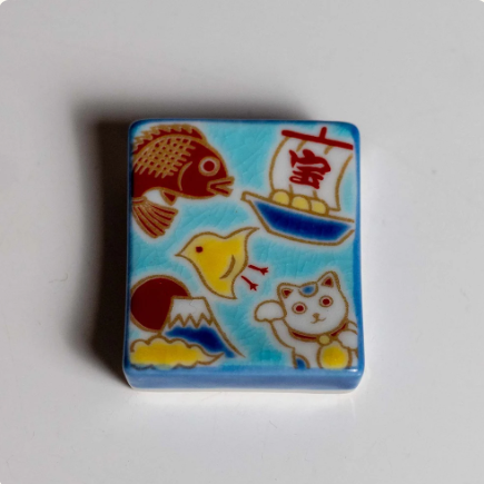 Chopstick Rest | Kutani-yaki set of 30