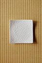 White Textured Square Plate